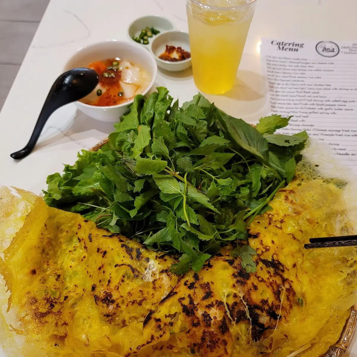 Bánh Xèo Mặn Sizzling Pancake