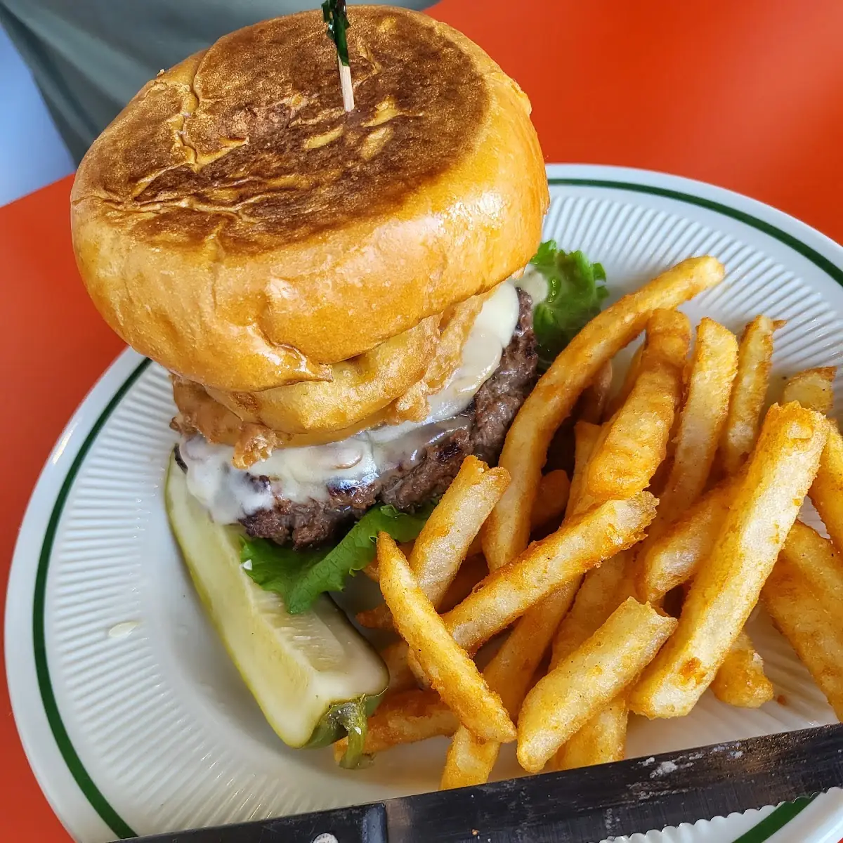Mushroom Swiss Burger