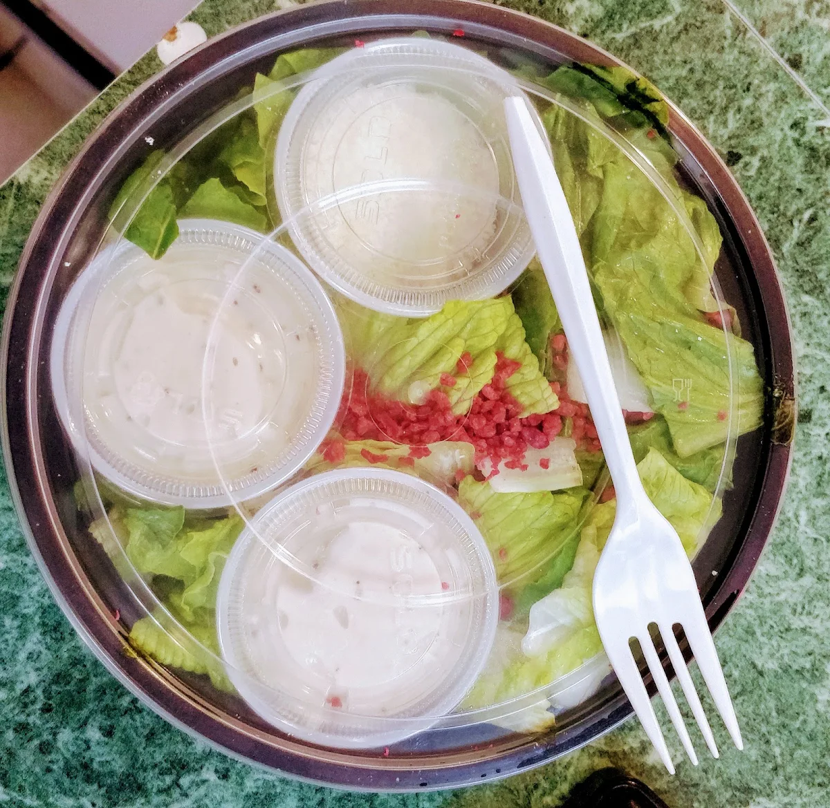 Caesar Salad, Double Double Pizza & Chicken