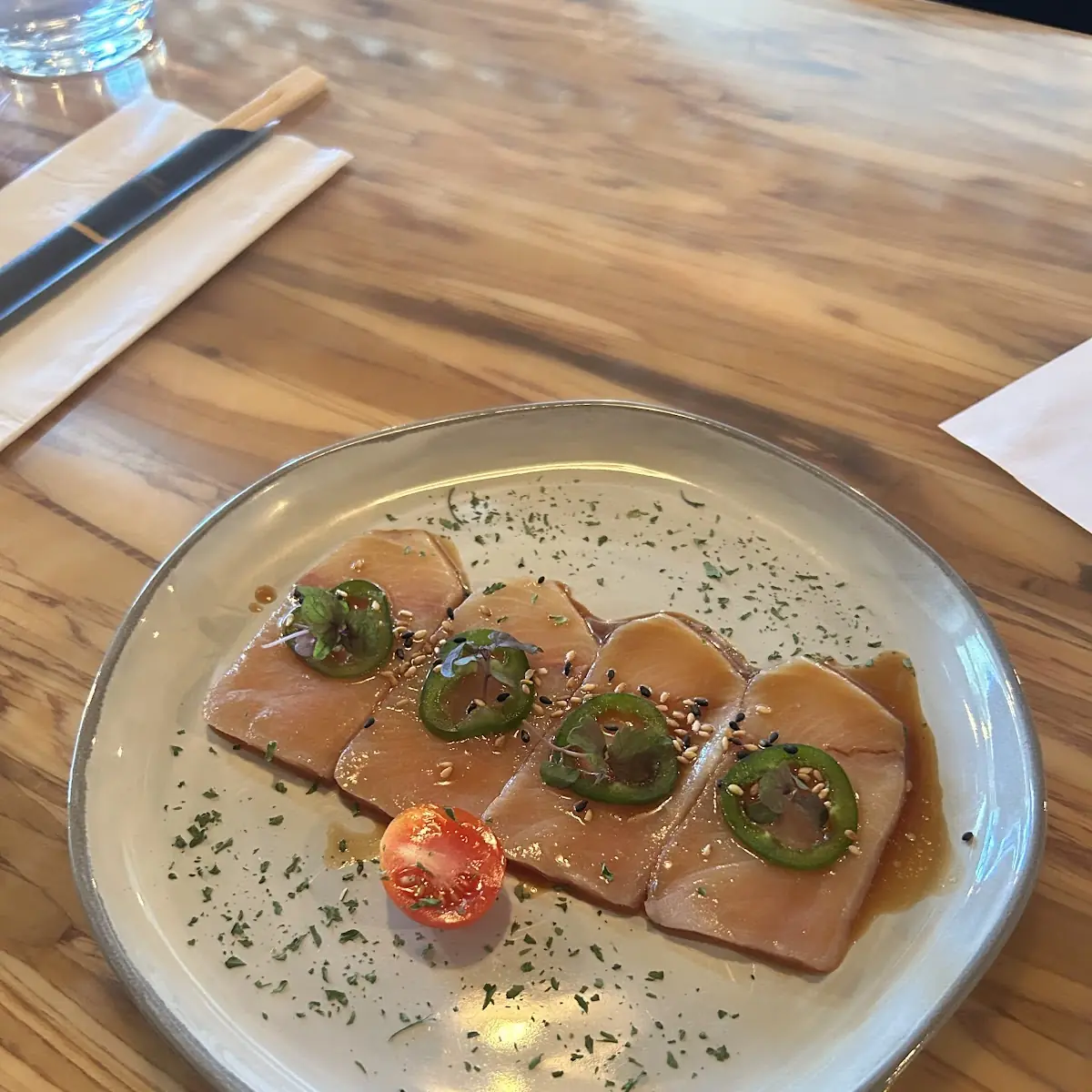 Hamachi Sashimi with Jalapeño