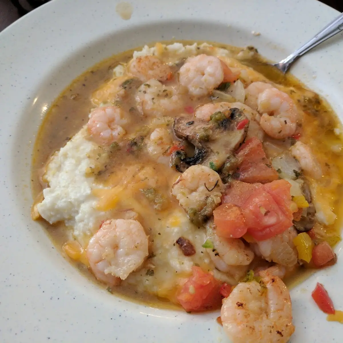 Grilled Shrimp with Grits