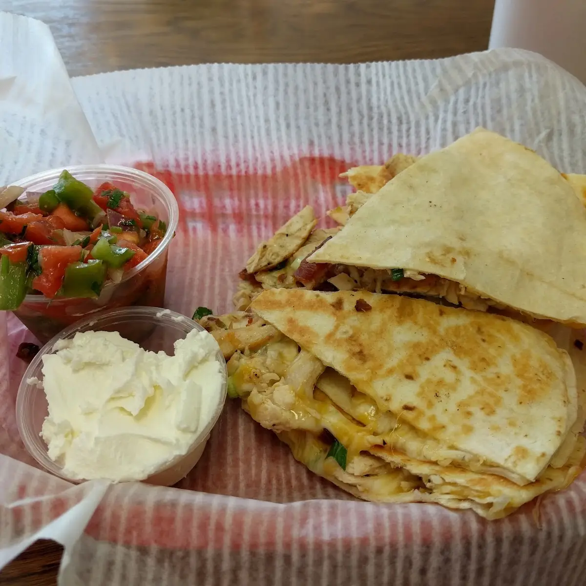 Chicken Quesadilla with Pico De Gallo