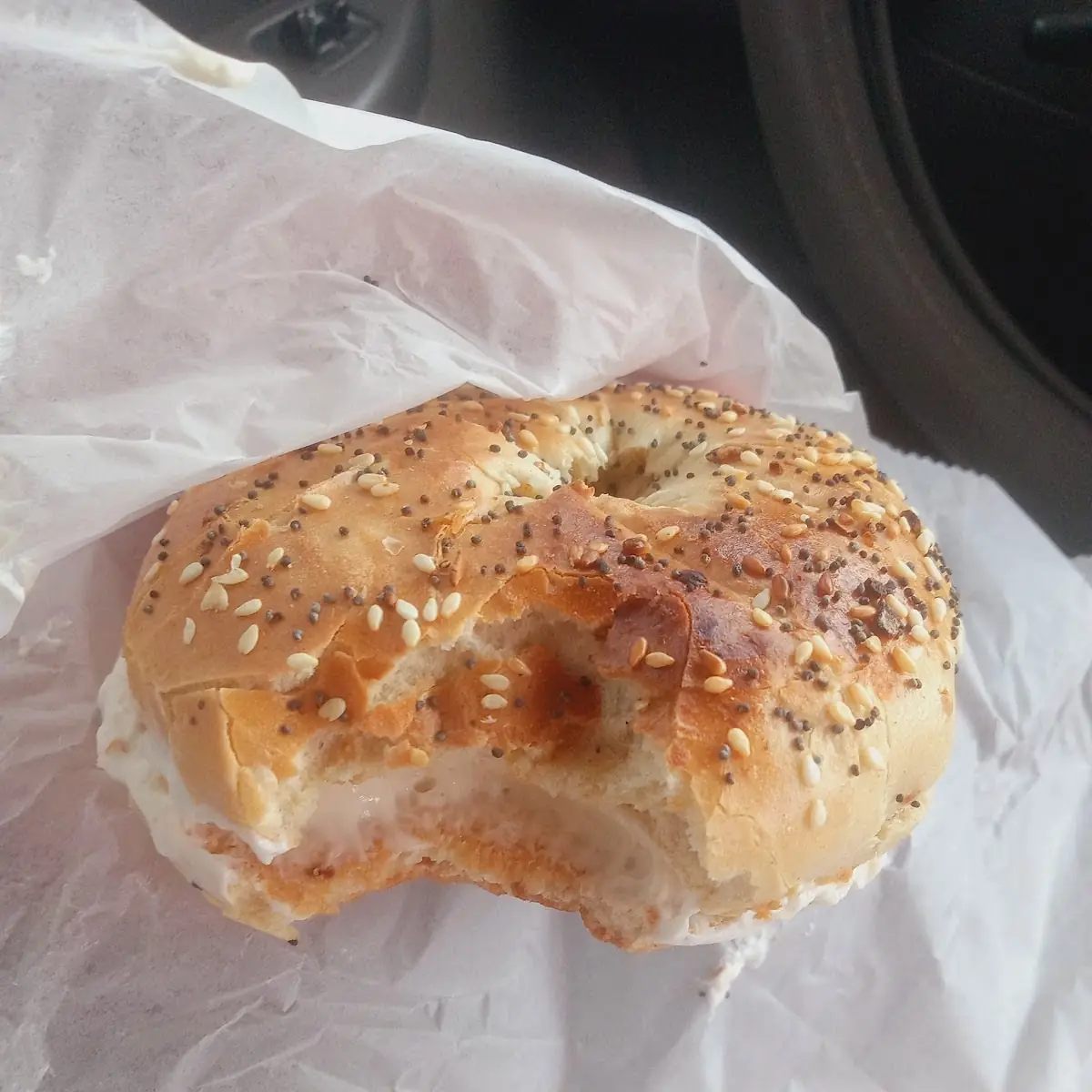 Everything Bagel with Cream Cheese