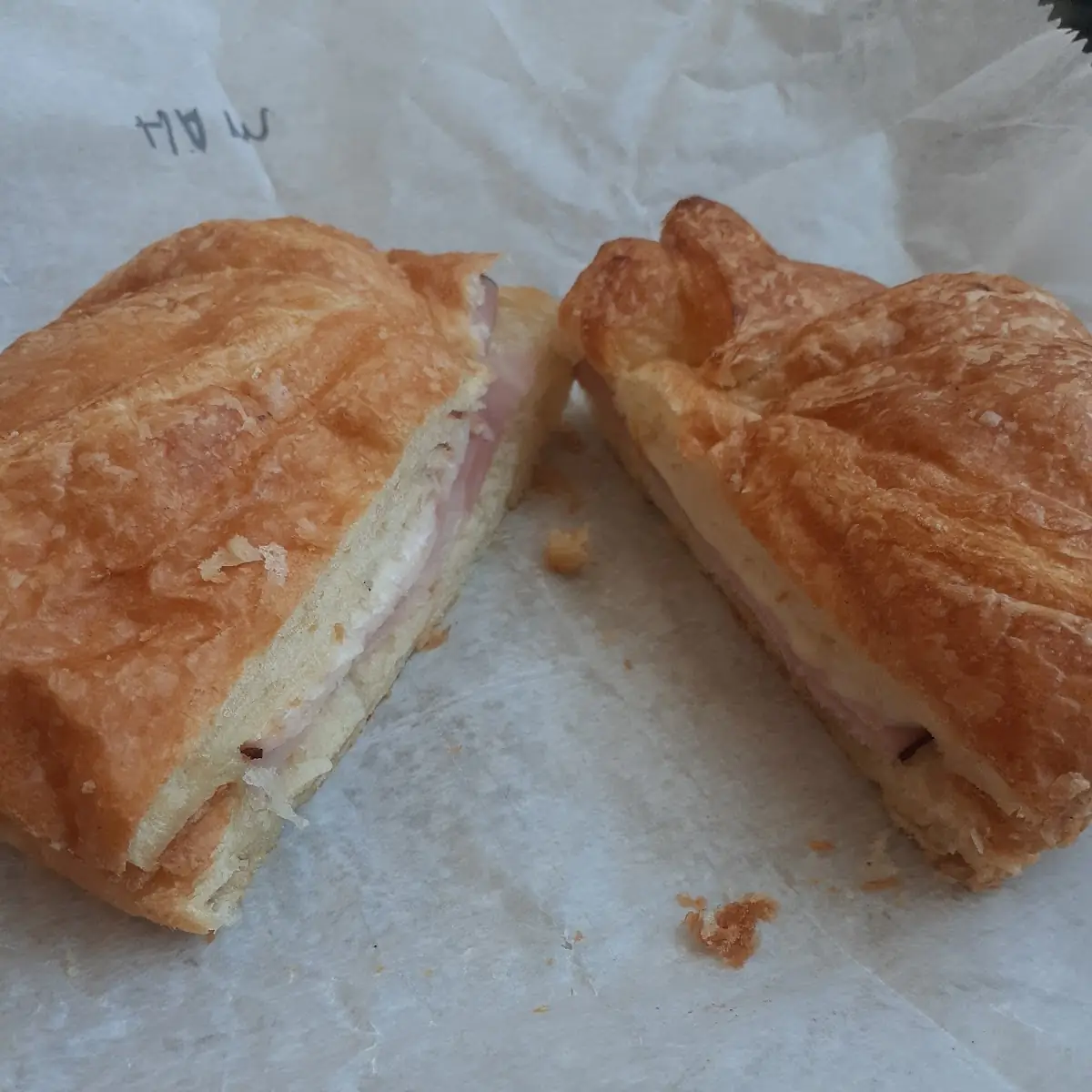 Ham and Swiss Cheese Croissant Sandwich