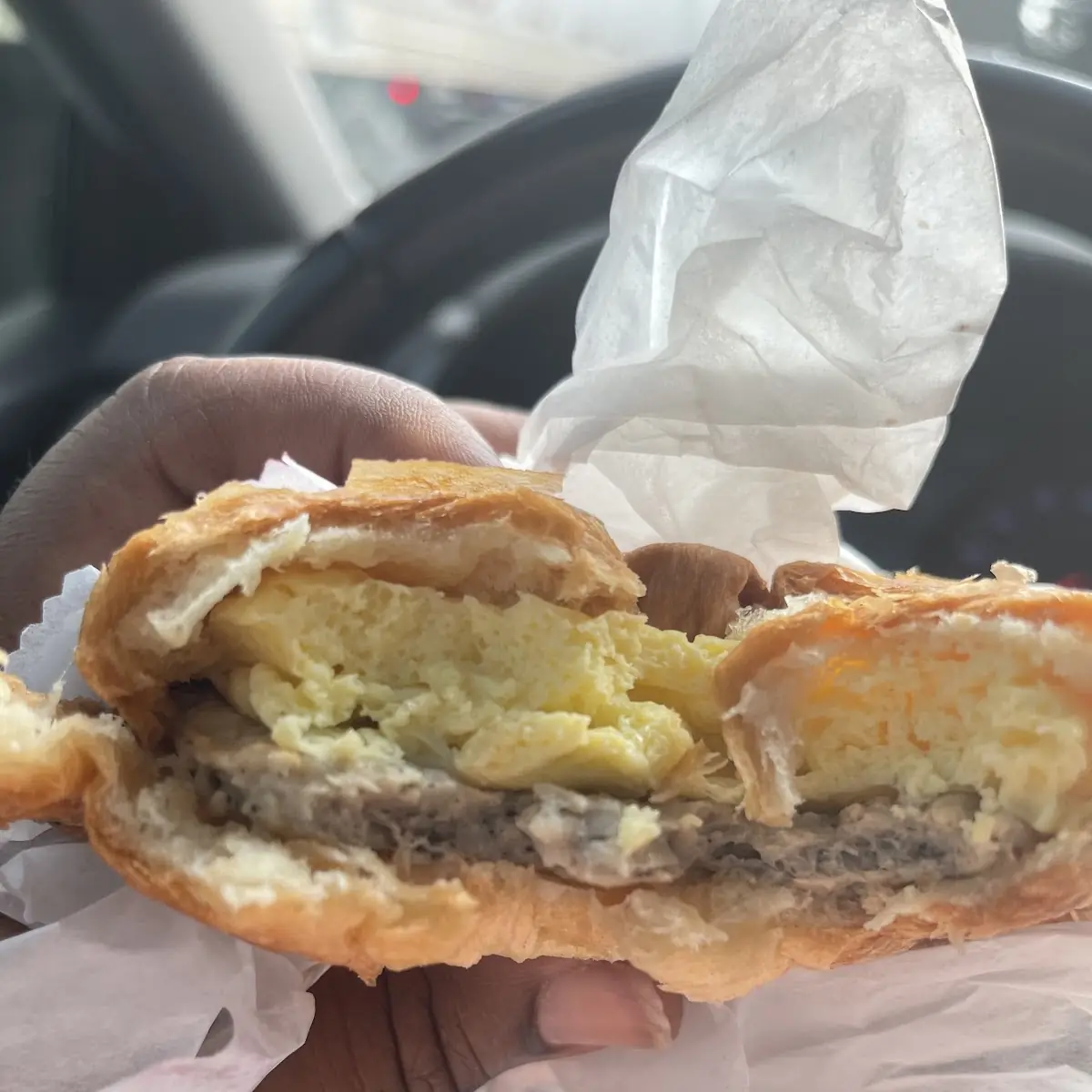 Sausage Egg and Cheese Sandwich