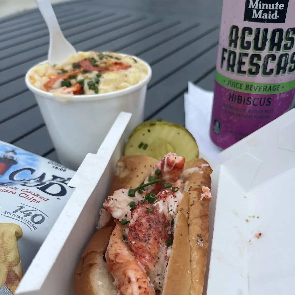 Classic Lobster Roll with Potato Chips