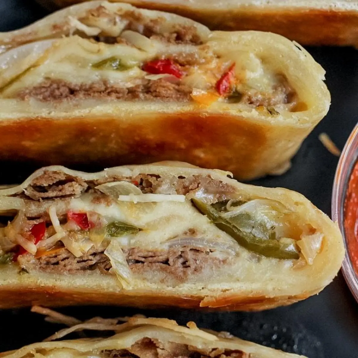 Philly Cheesesteak Stromboli