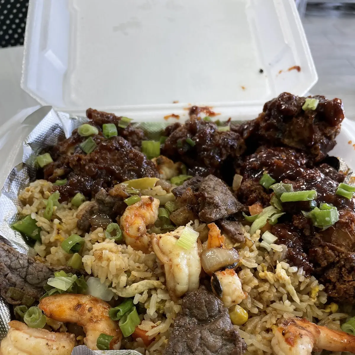Beef and Shrimp Fried Rice
