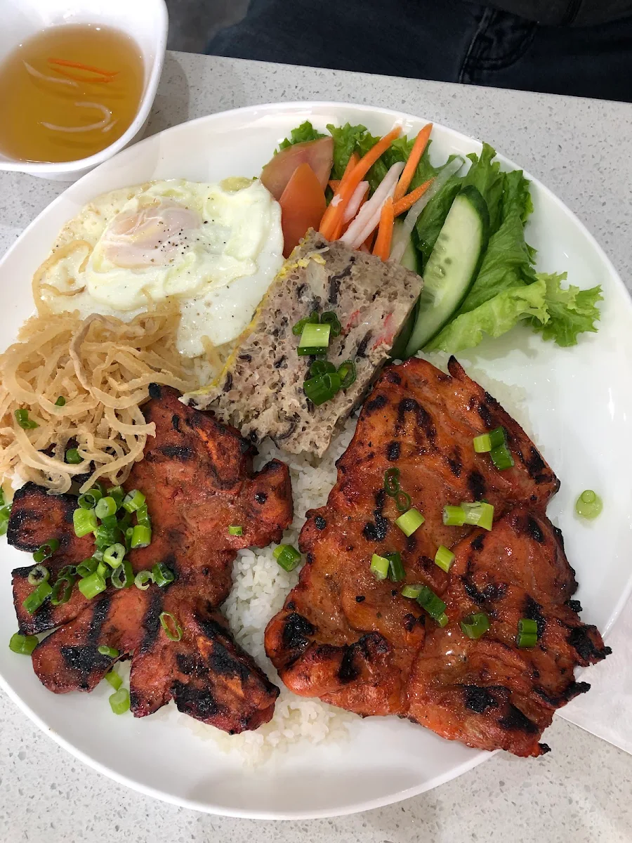 Grilled Pork Chop & Fried Egg, Pho Lang Van