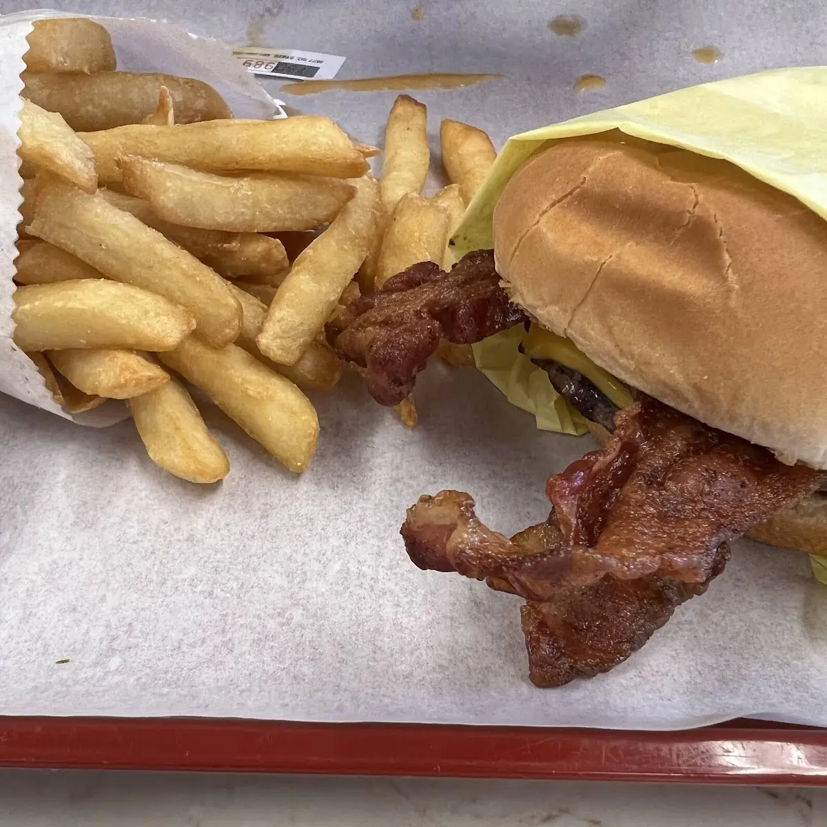 Jr Bacon Cheese Burger Combo