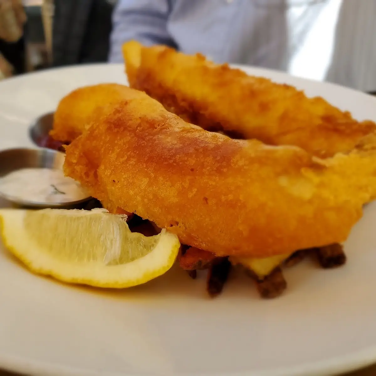 Golden Ale-Battered Cod Fish & Chips