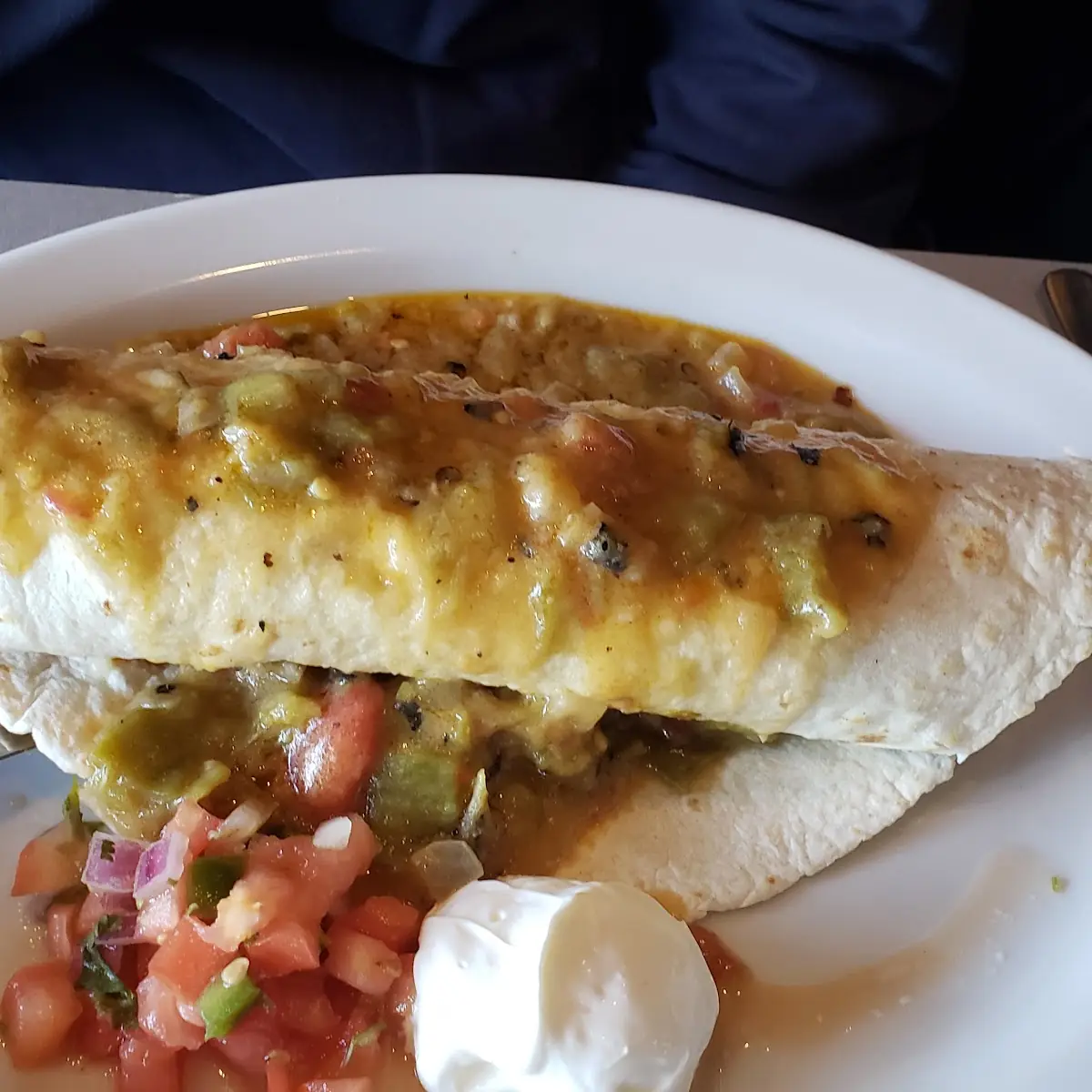 Scramble Veggie Burrito