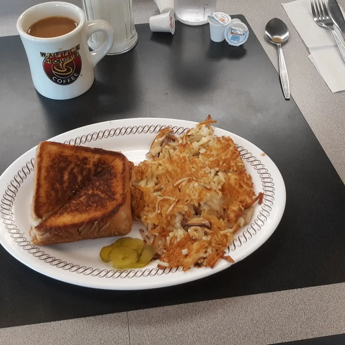 Patty Melt and Hash Brown