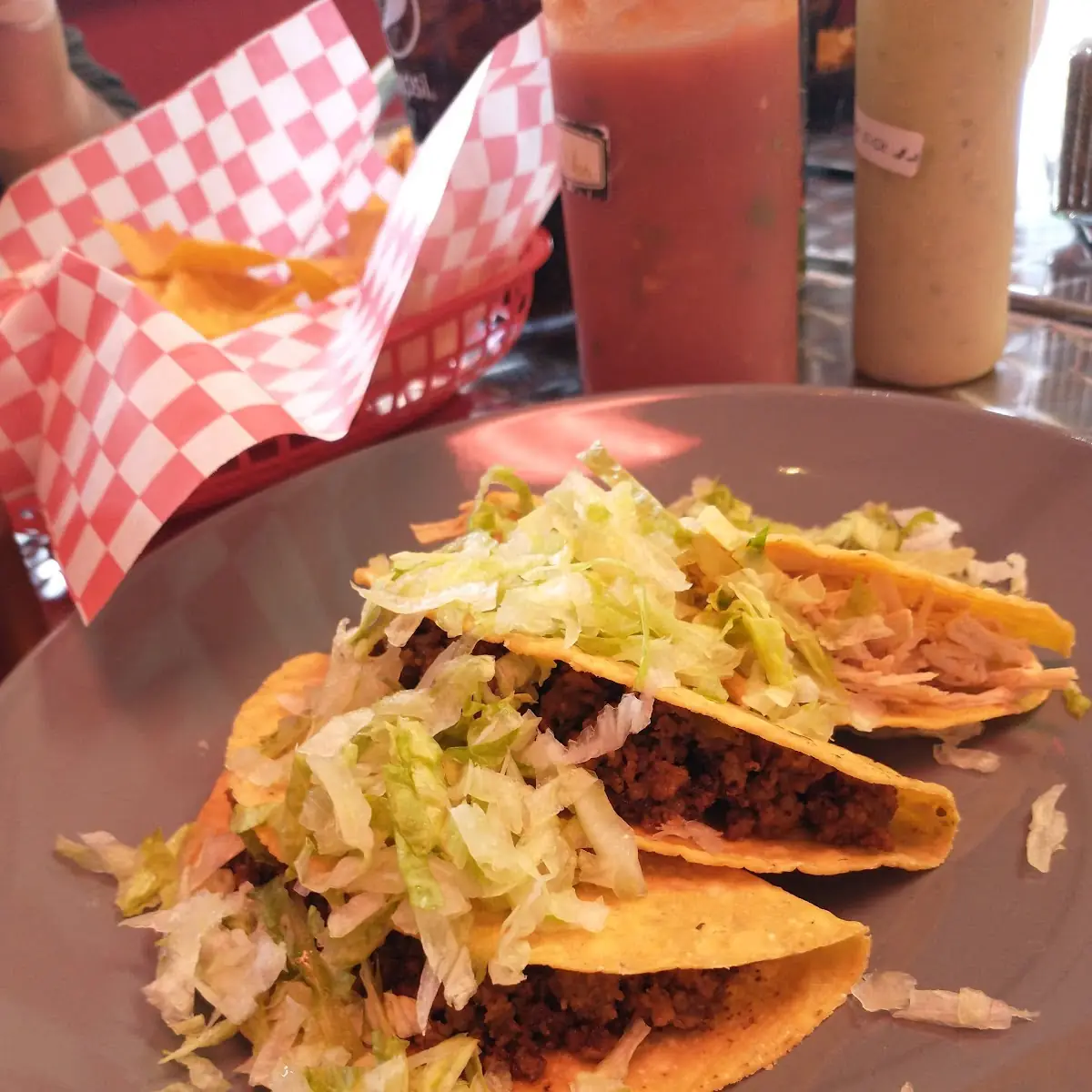 2 Ground Beef & 2 Chicken Tacos