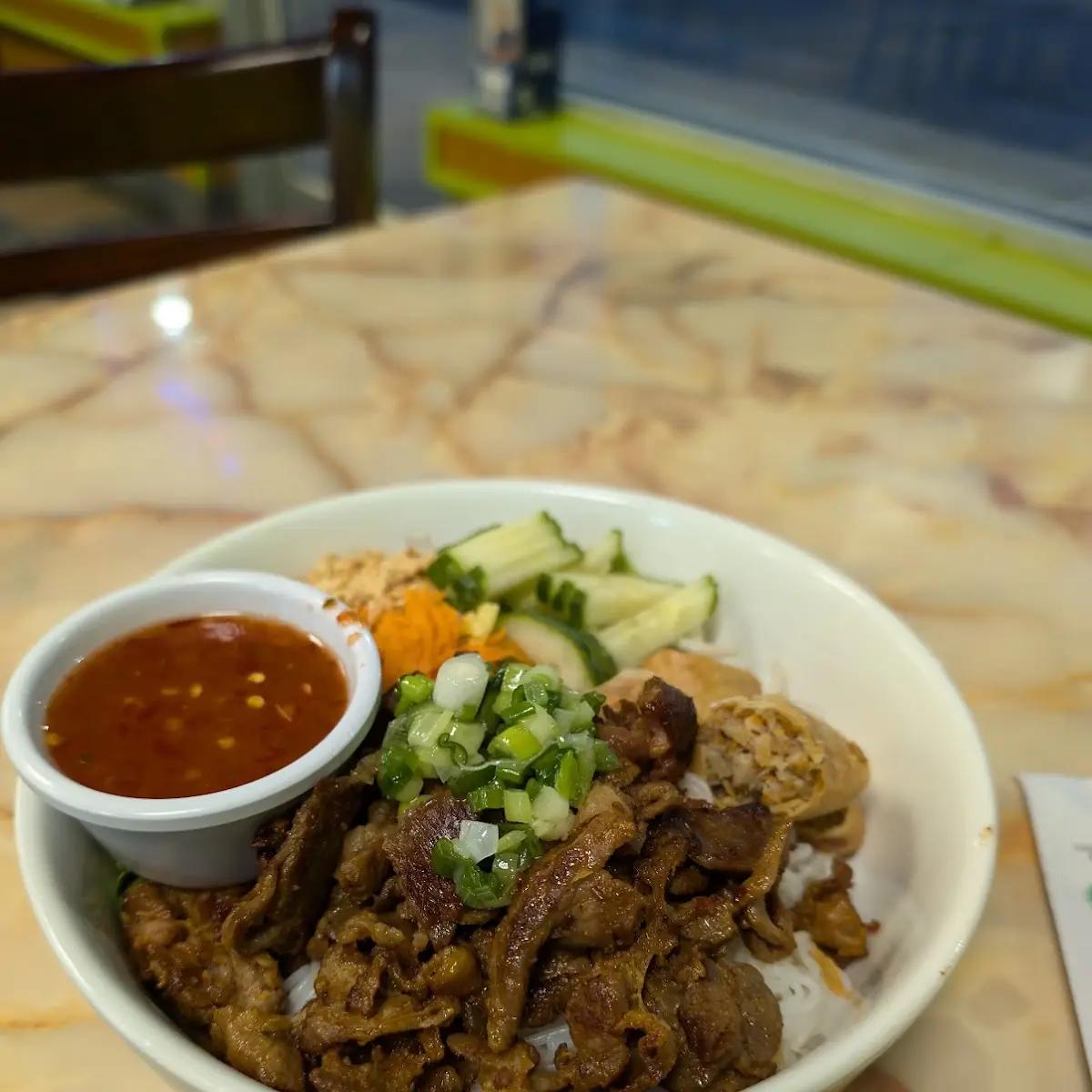 Combination Bun Cha Gio Thit Nuong