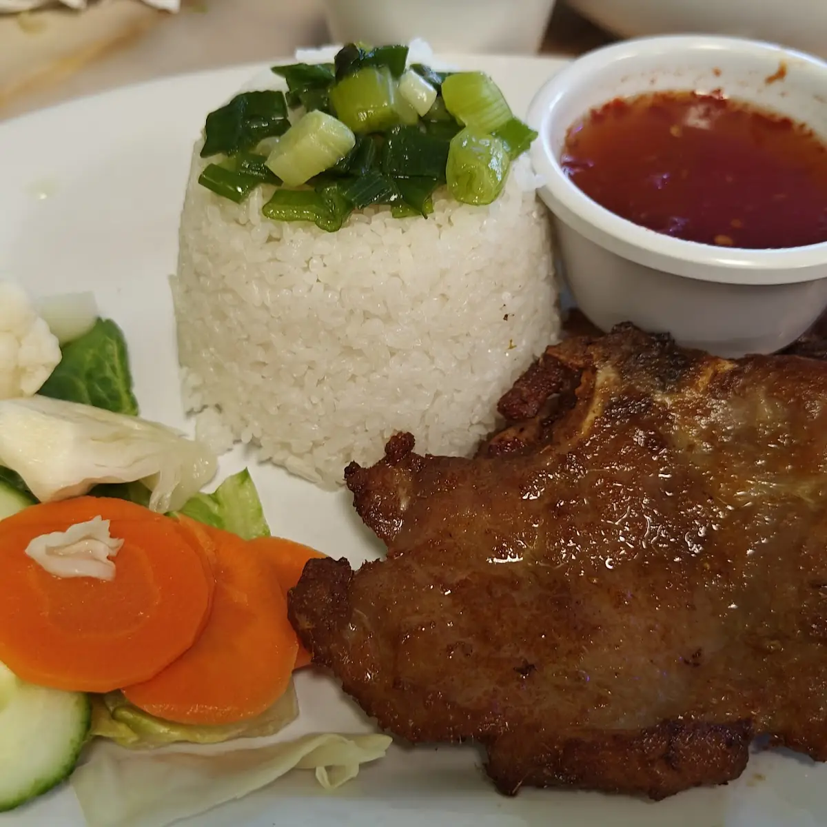 Pork Chops Rice Plate / Com Tấm Sườn Nướng