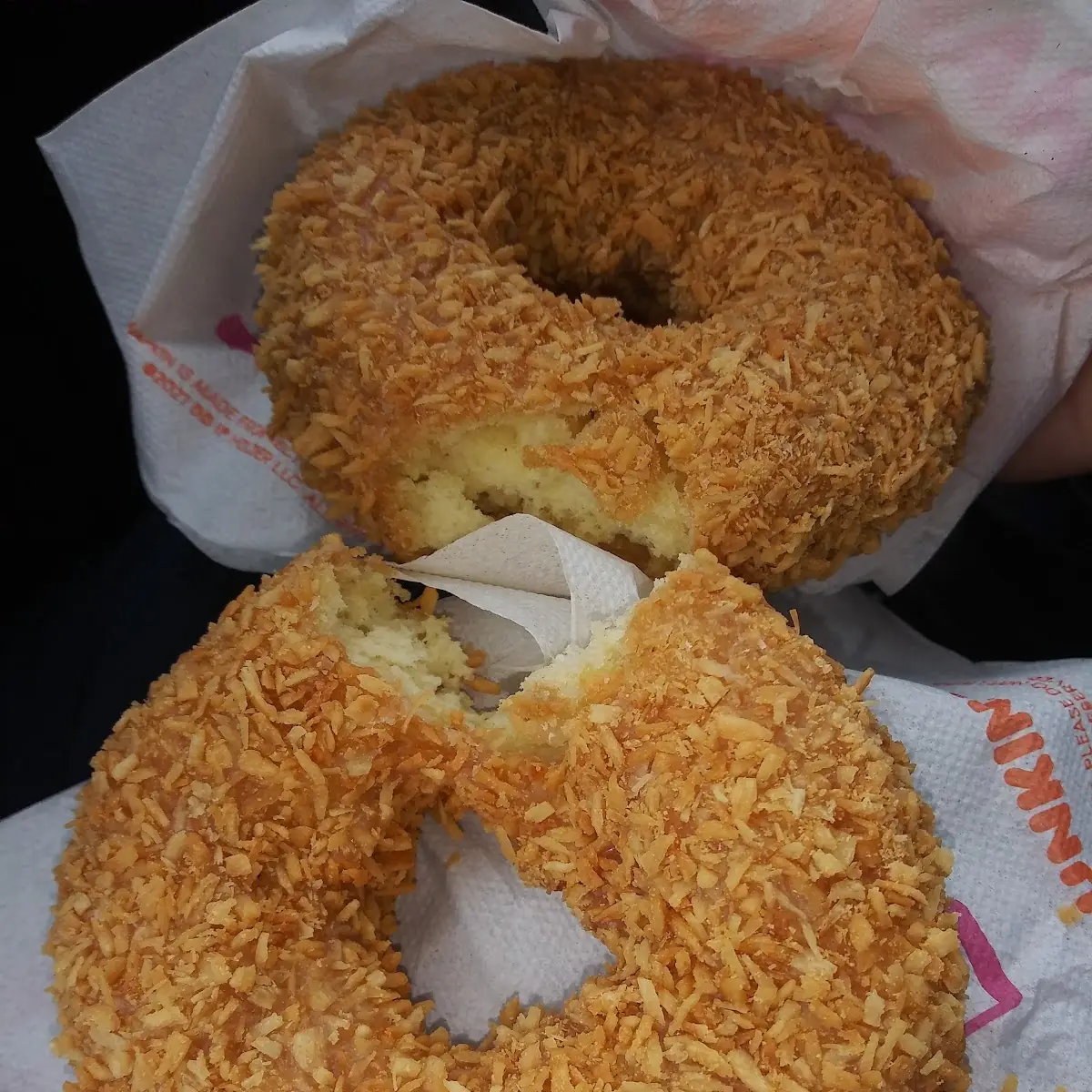 Dunkin Donuts Toasted Coconut Donuts