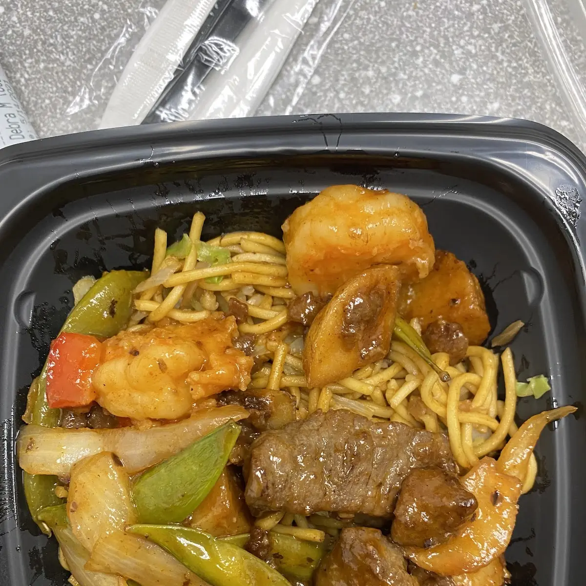 Wok Seared Steak & Shrimp