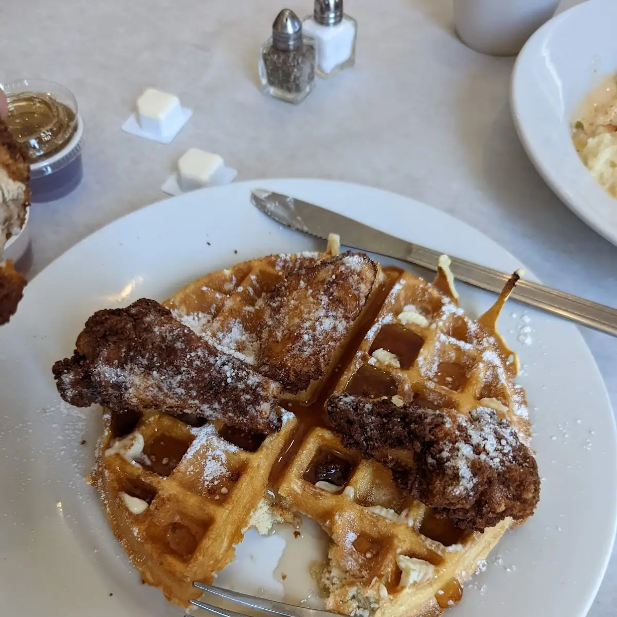 Who Dat Chicken and Waffles