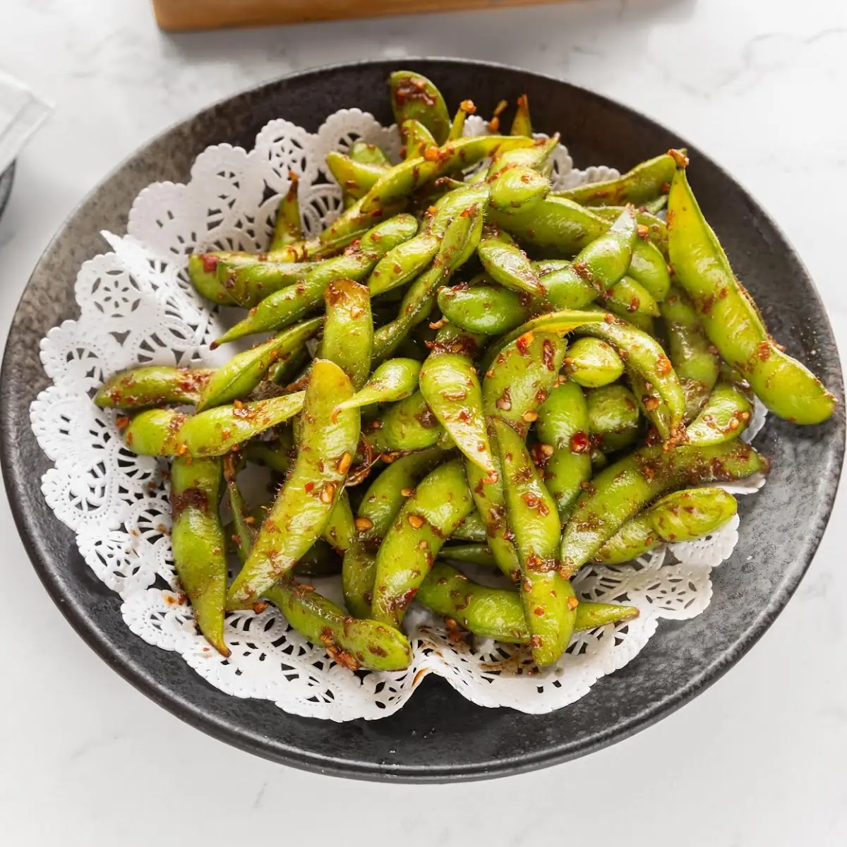 Steamed Edamame with Sea Salt
