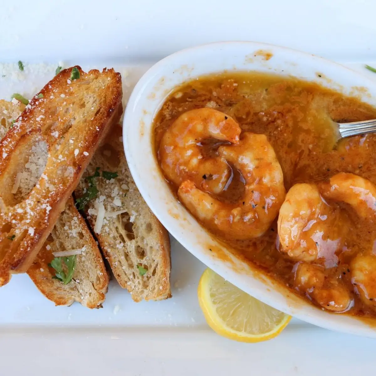 BBQ Shrimp & Ciabatta Toast