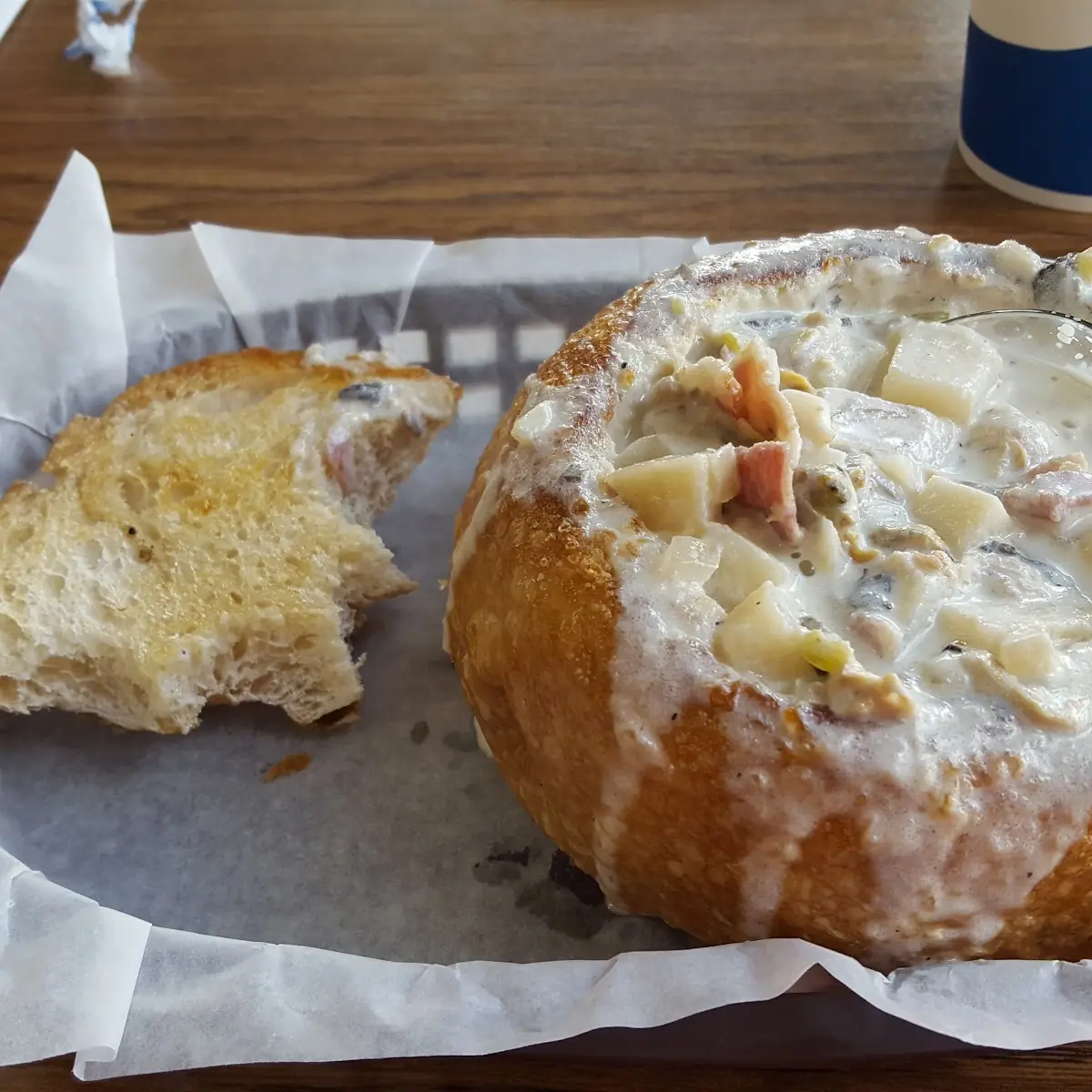 Clam Chowder Bread Bowl
