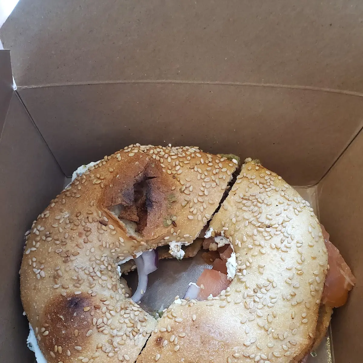 Smoked Salmon Whole Grain Bagel