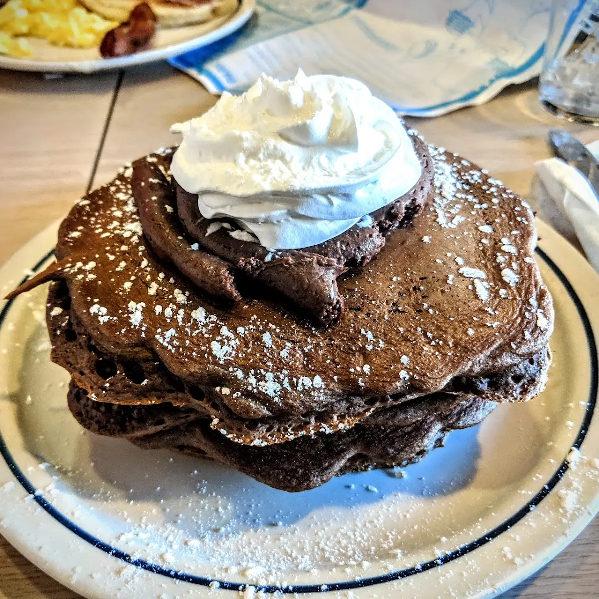 Belgian Dark Chocolate Pancakes