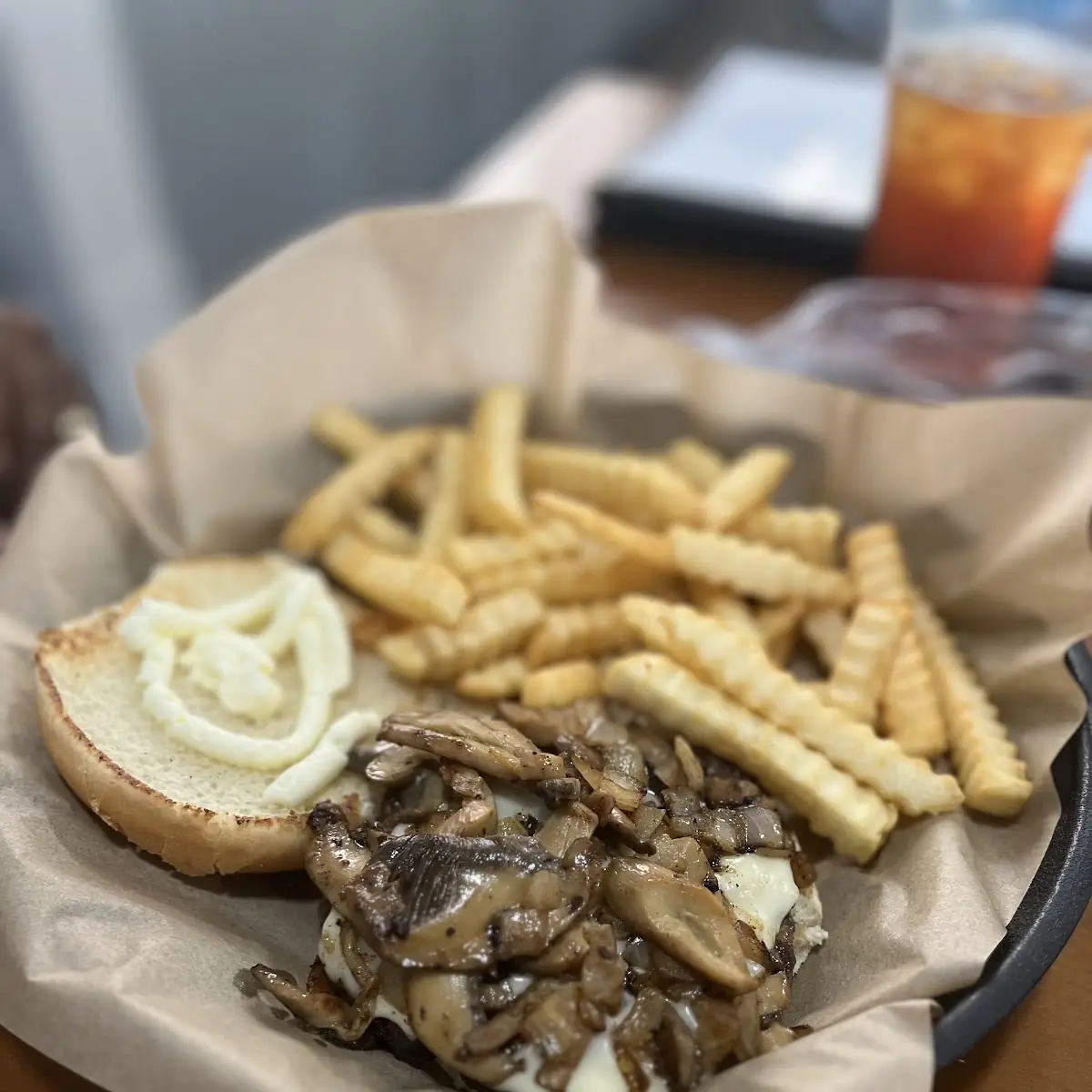 Mushroom Swiss Burger