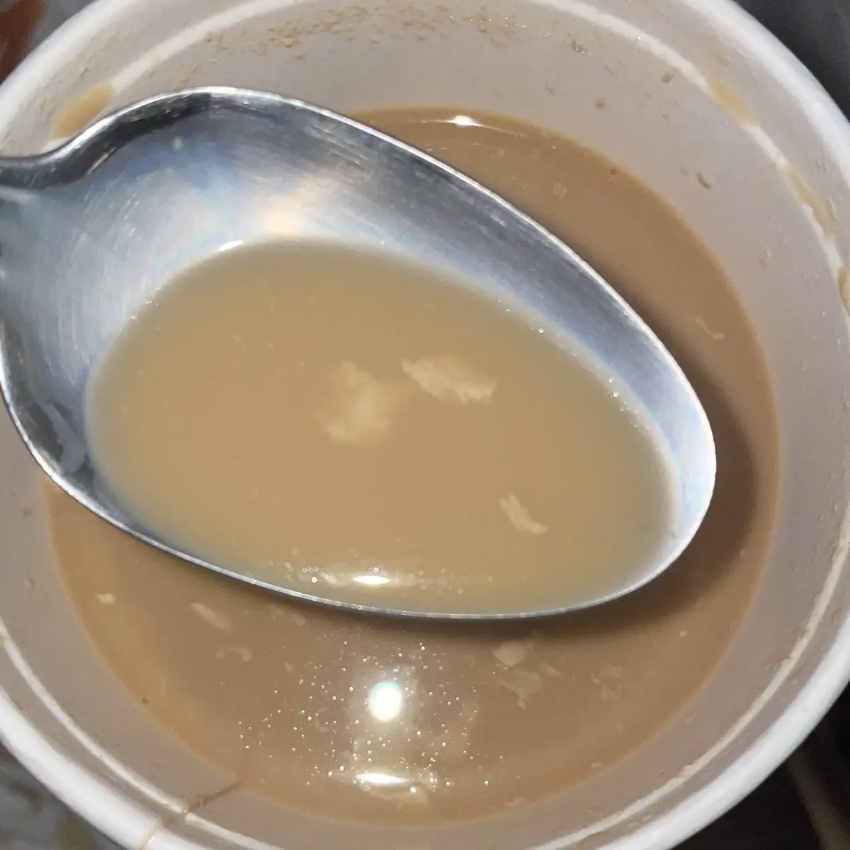 Coffee with Unknown Curd in It