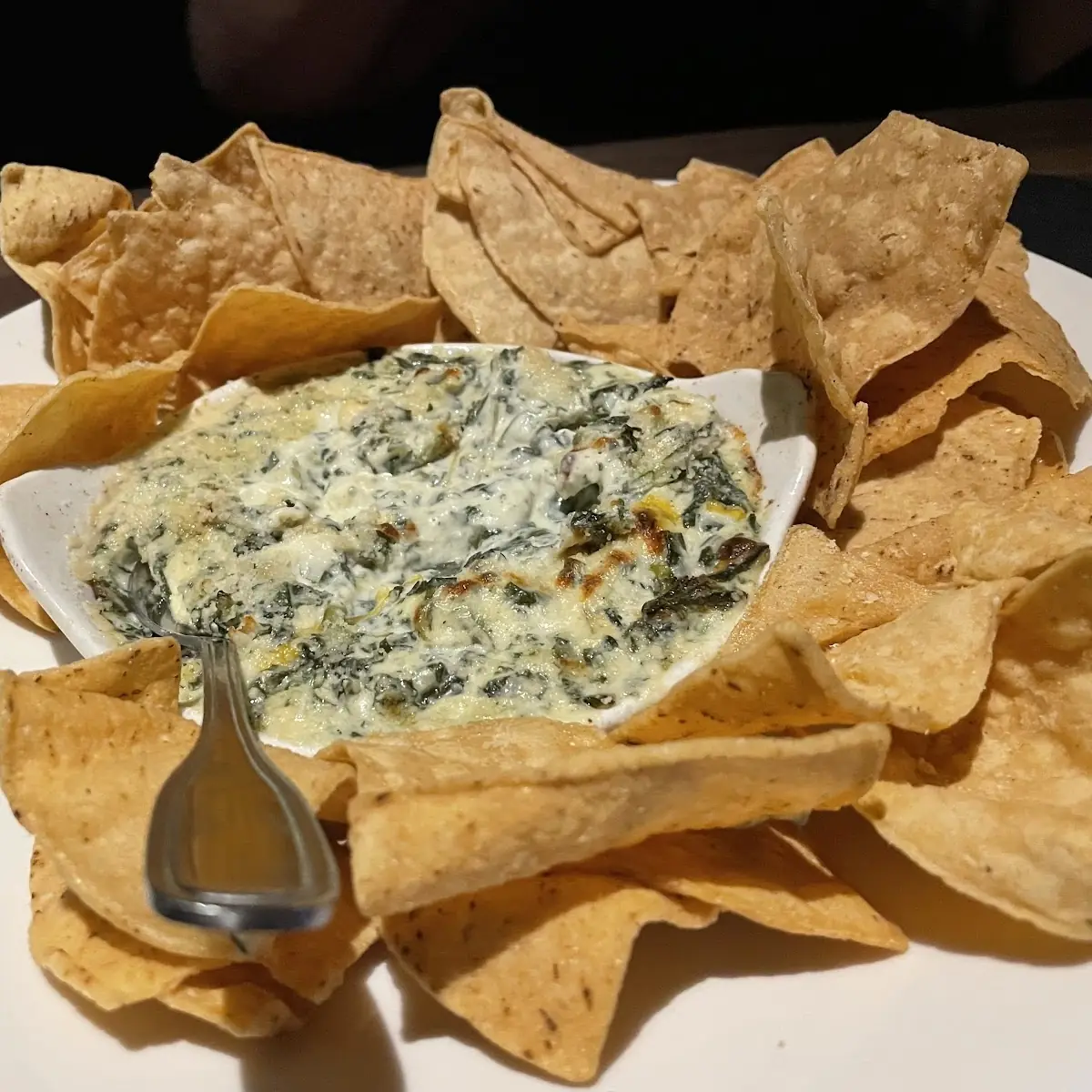 Spinach Artichoke Dip with Chips