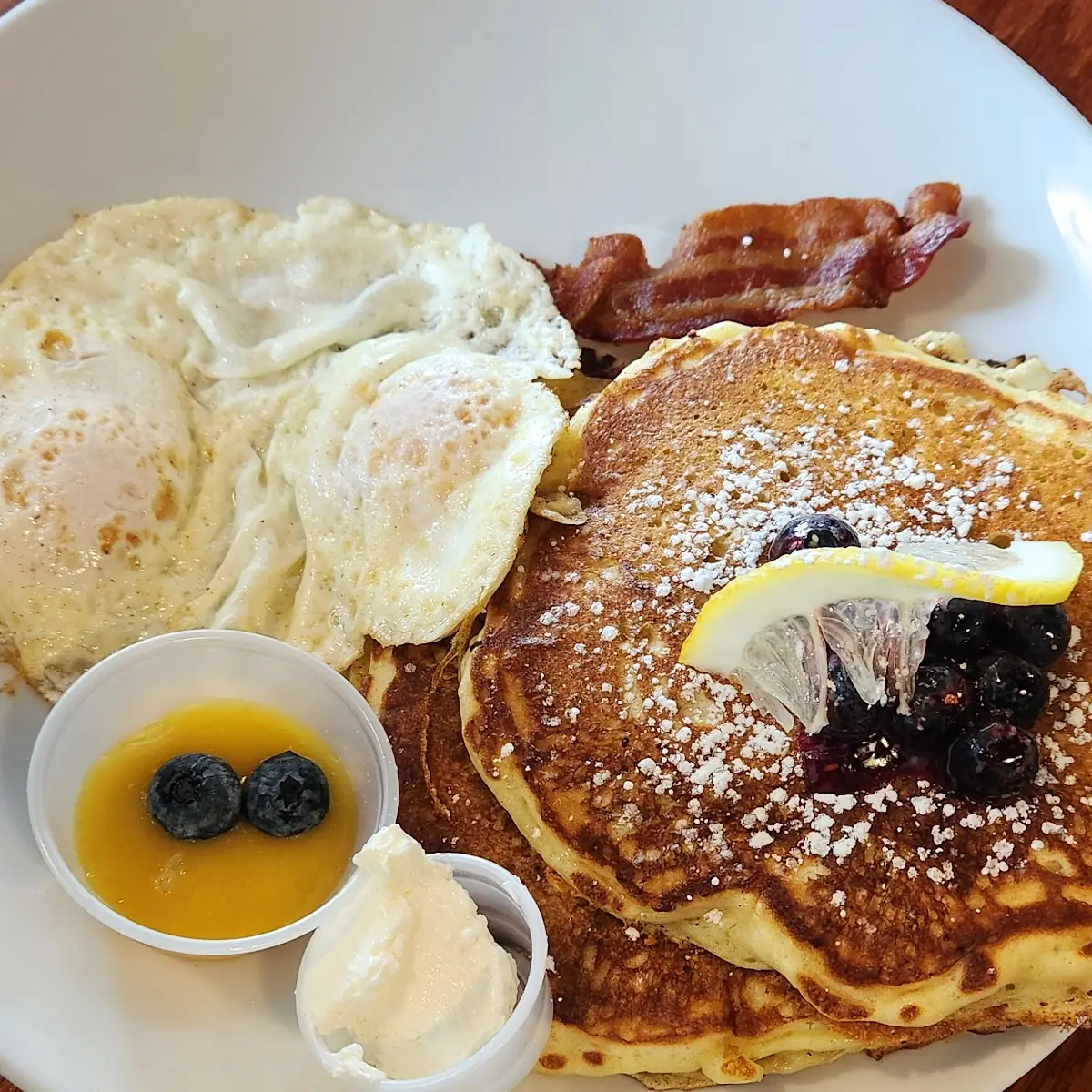 Ricotta Lemon Curd Pancakes