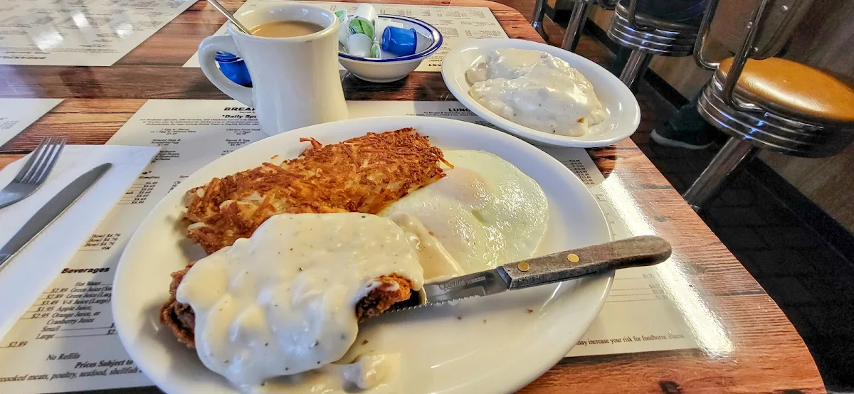 Chicken Fried Chicken with Biscuits and Gravy