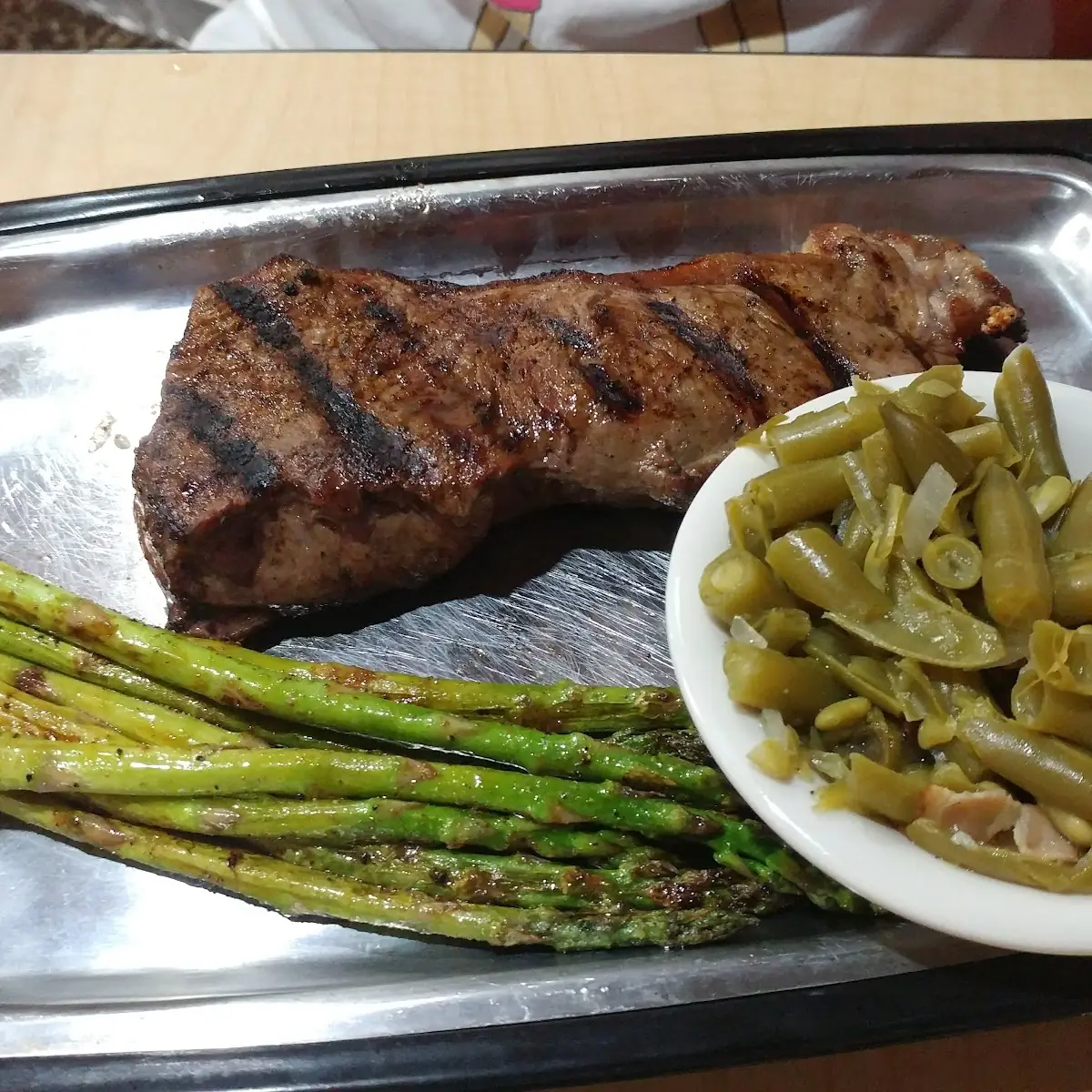 Mashed Potatoes Grilled Asparagus