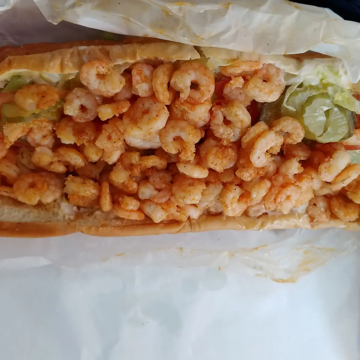 Grilled Shrimp PO'Boy