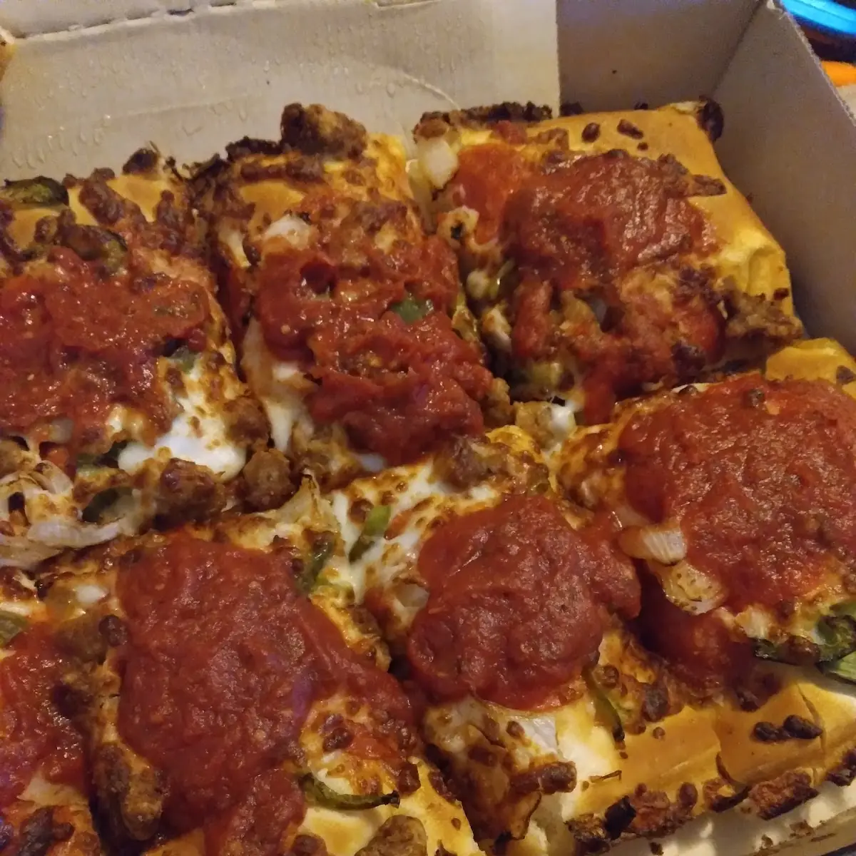 Pizza Detroit Style Messed Up