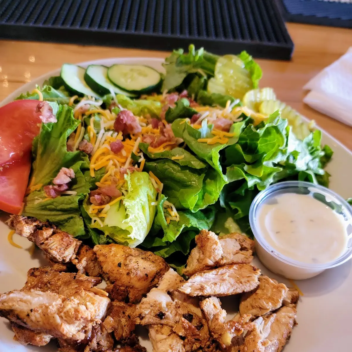 Burger Salad w Grilled Chicken