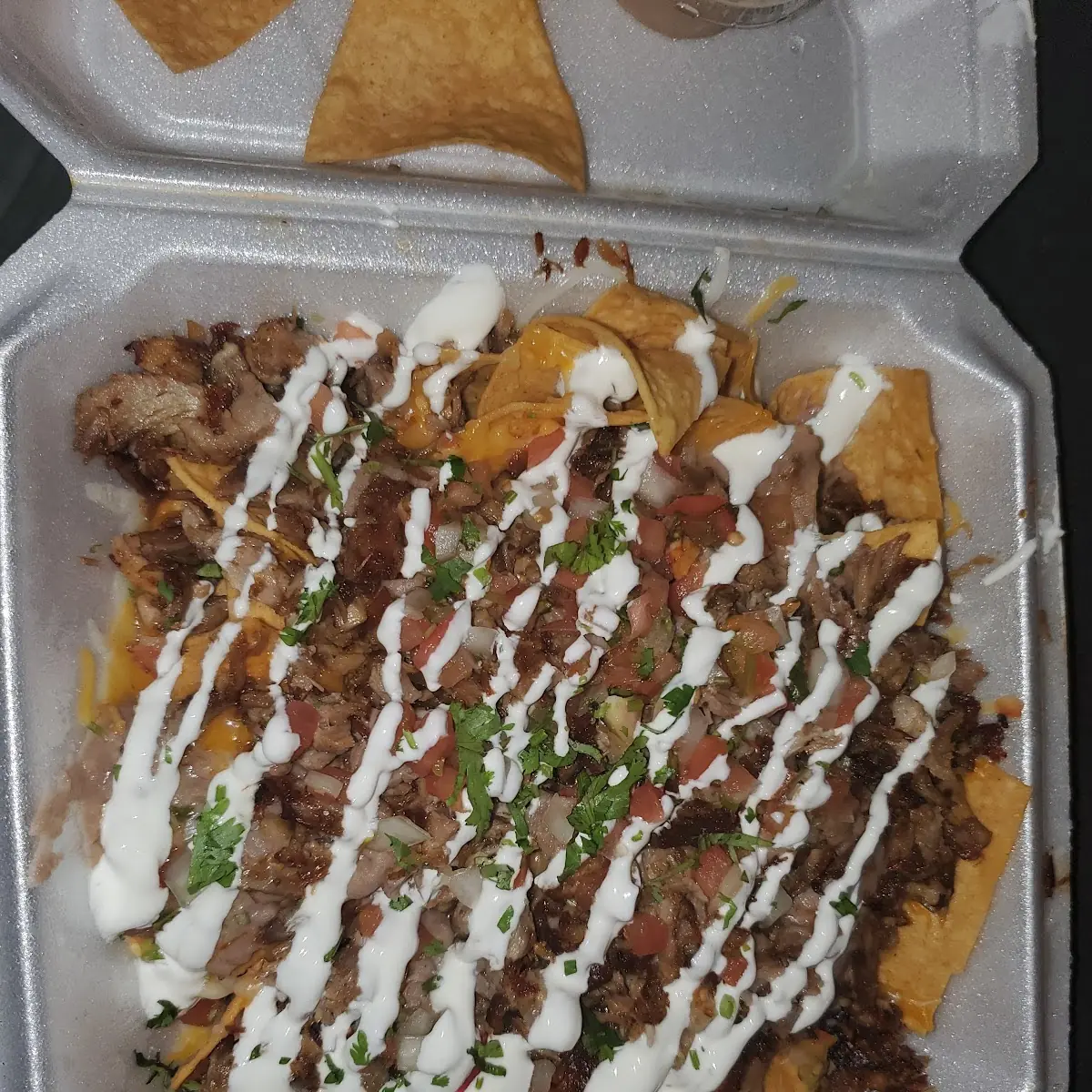 Carnitas Nachos Supreme