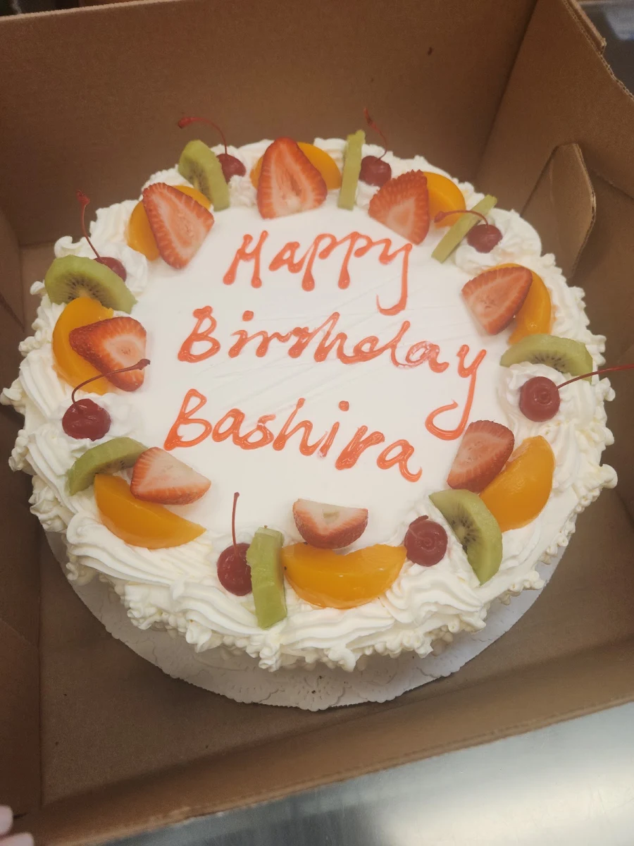 Strawberry Cake with Fruit on Top