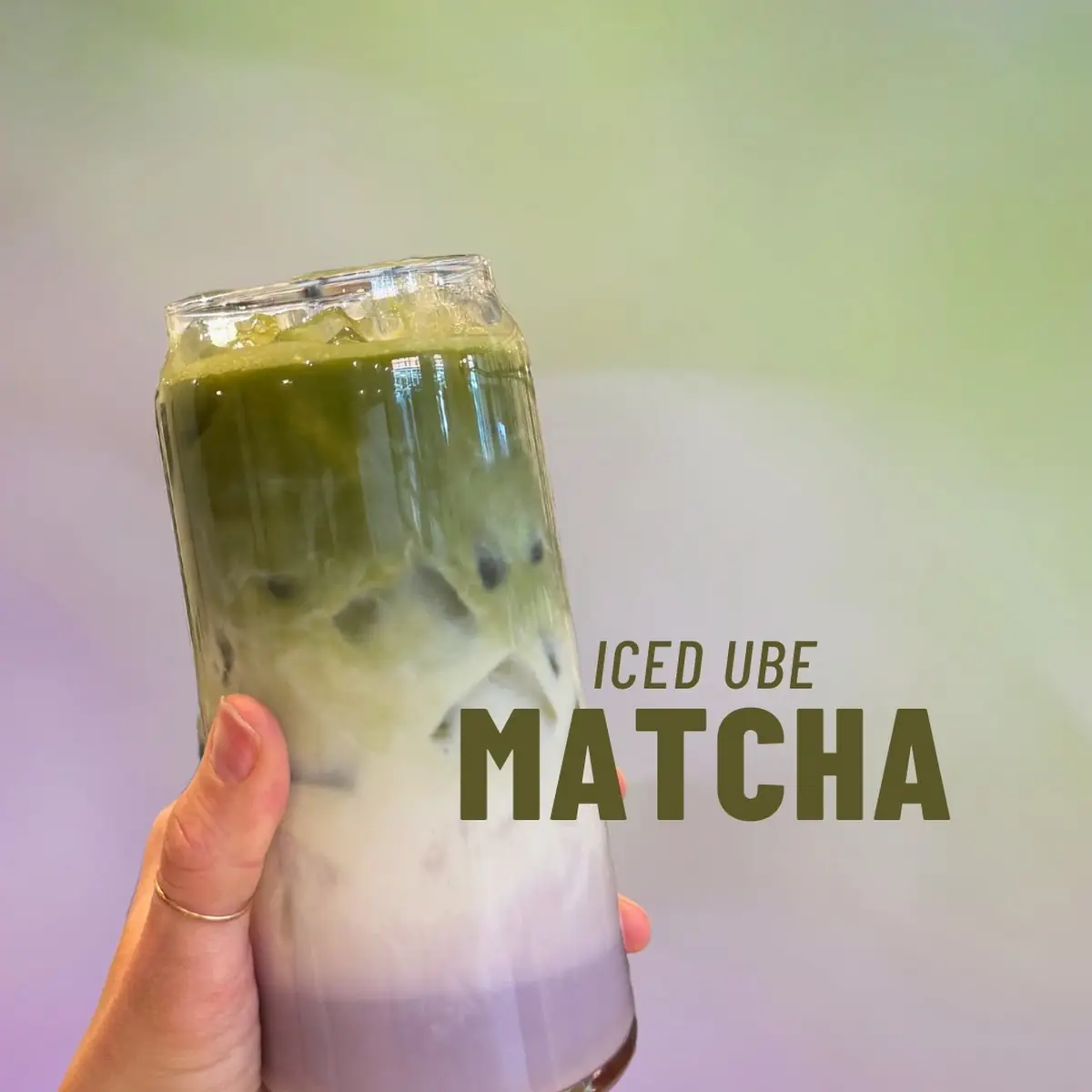 Iced Ube Matcha
