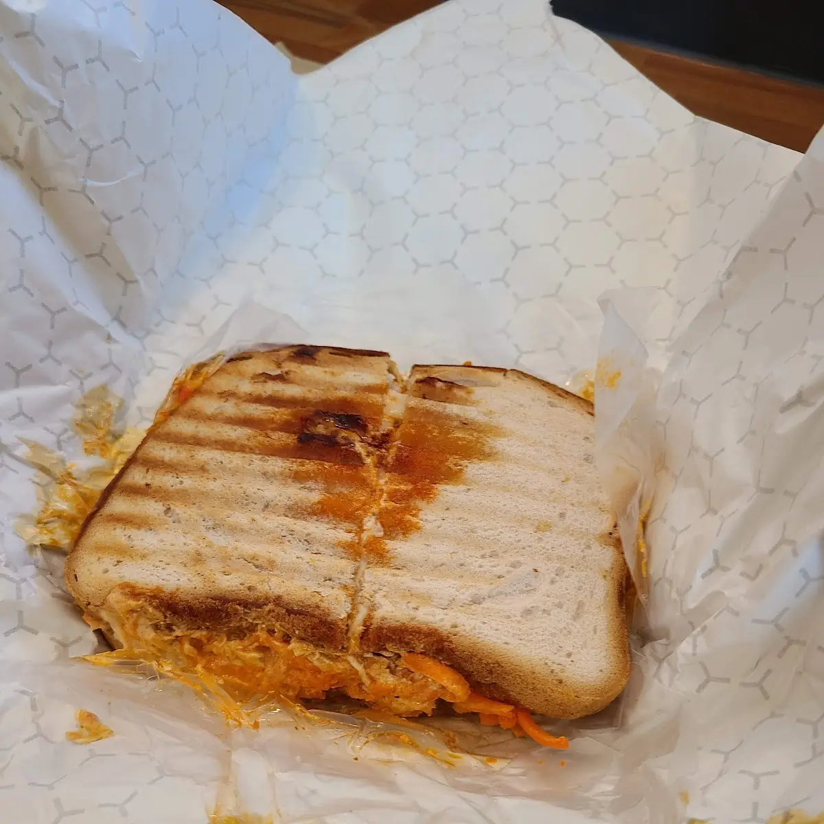 Buffalo Chicken on Gluten Free Bread