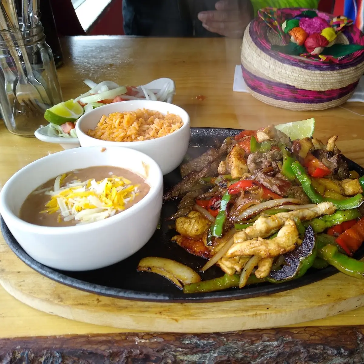 Chicken and Beef Fajitas