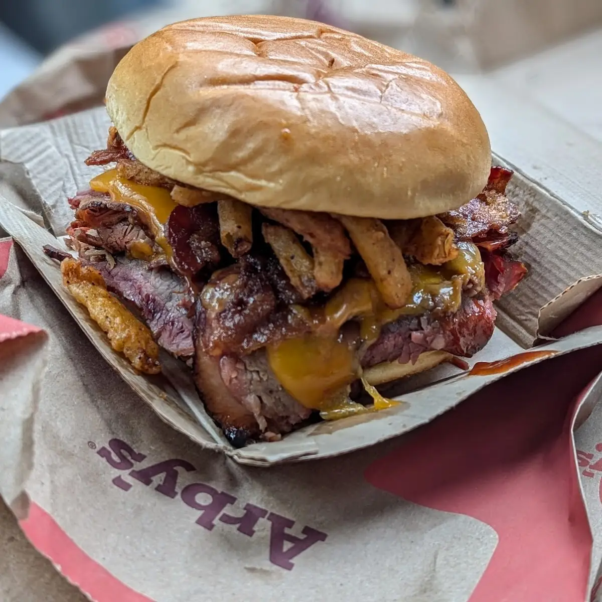 Bourbon BBQ Brisket Sandwich