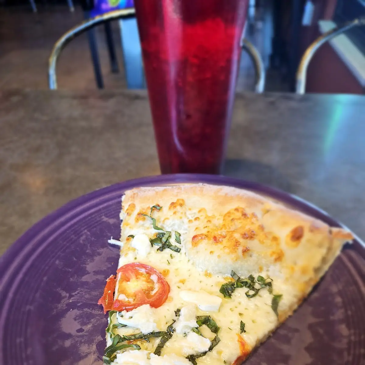 Margarita Pizza Slice