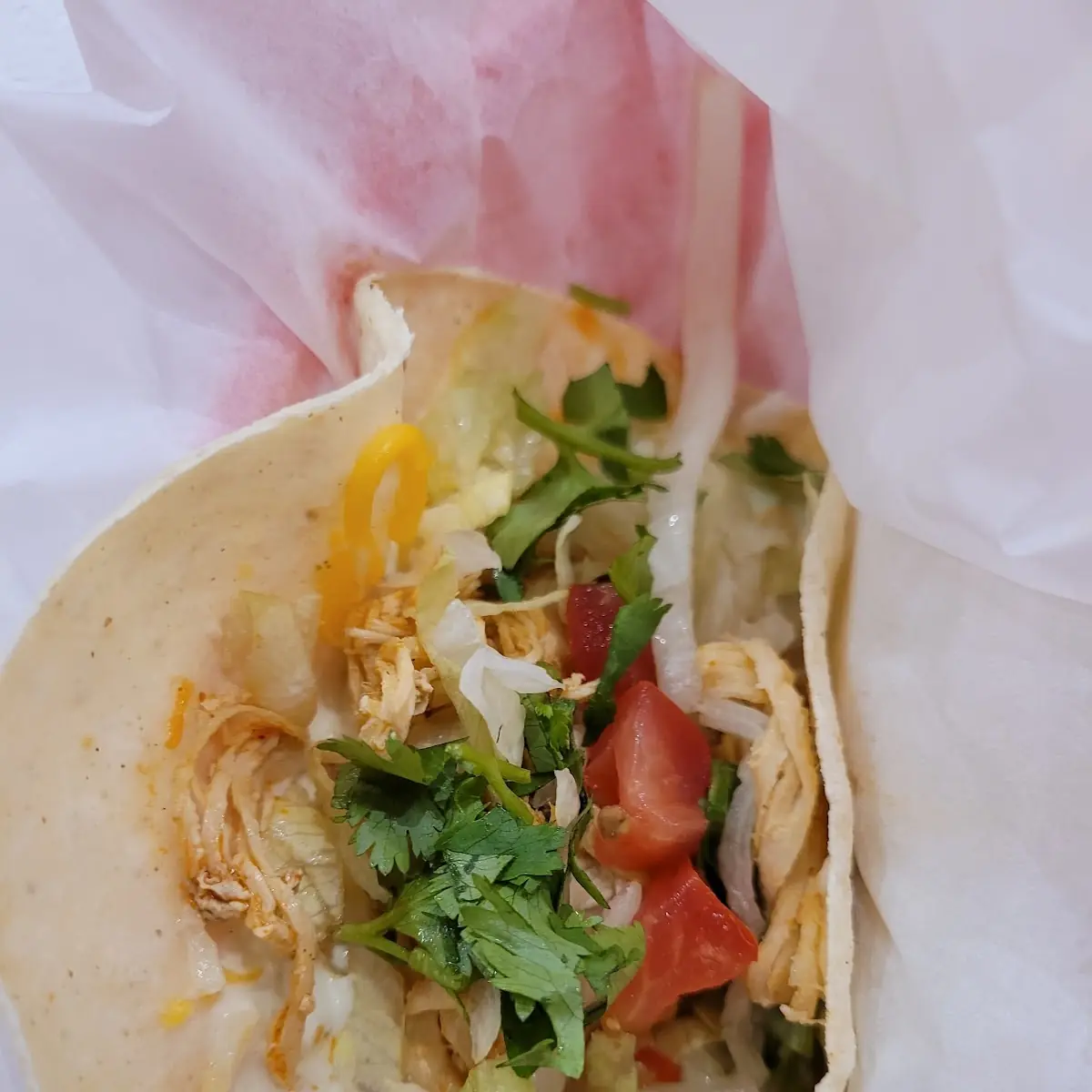 Shredded Chicken Soft Taco
