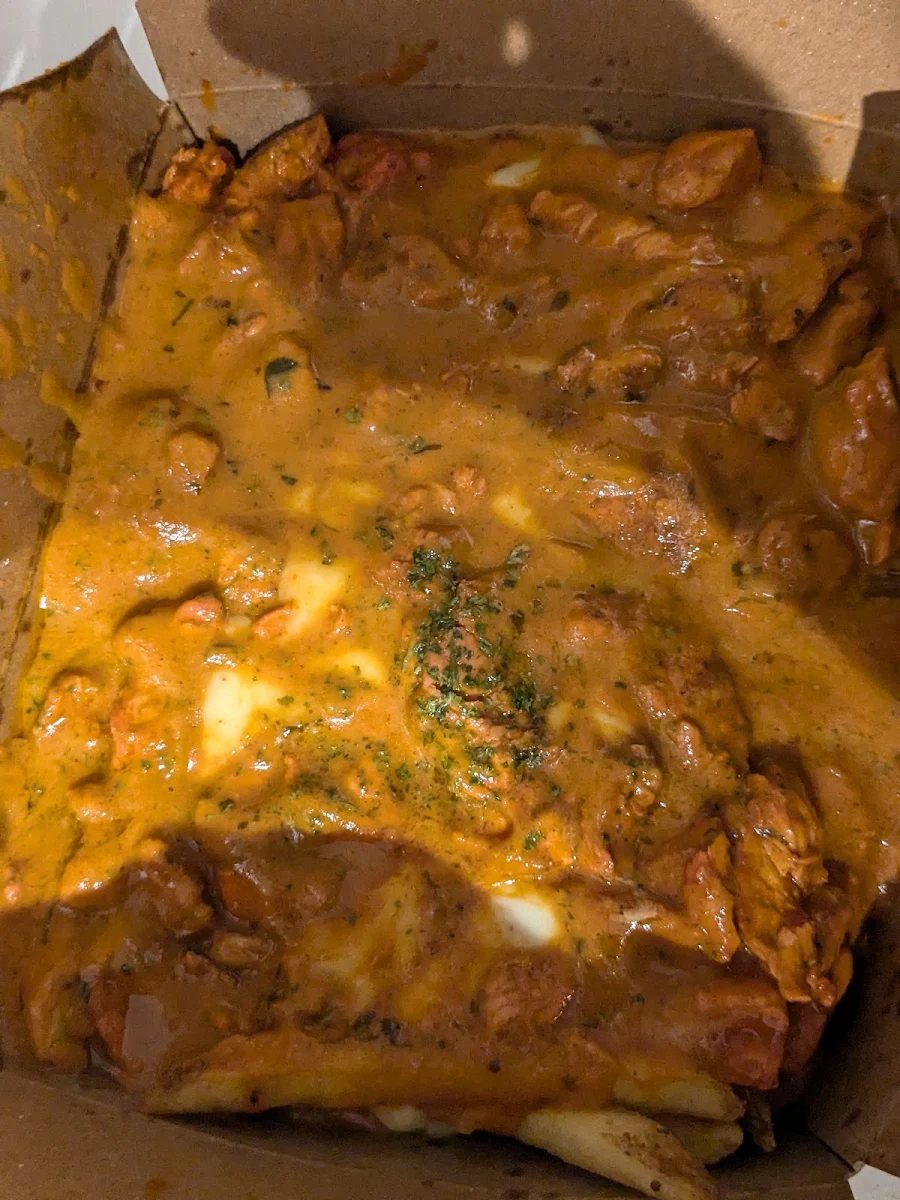 Butter Chicken Poutine, Habibz Corner