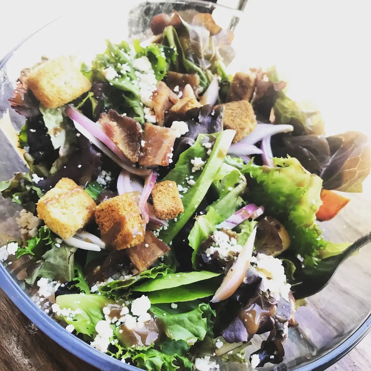Bacon and Goat Cheese Salad