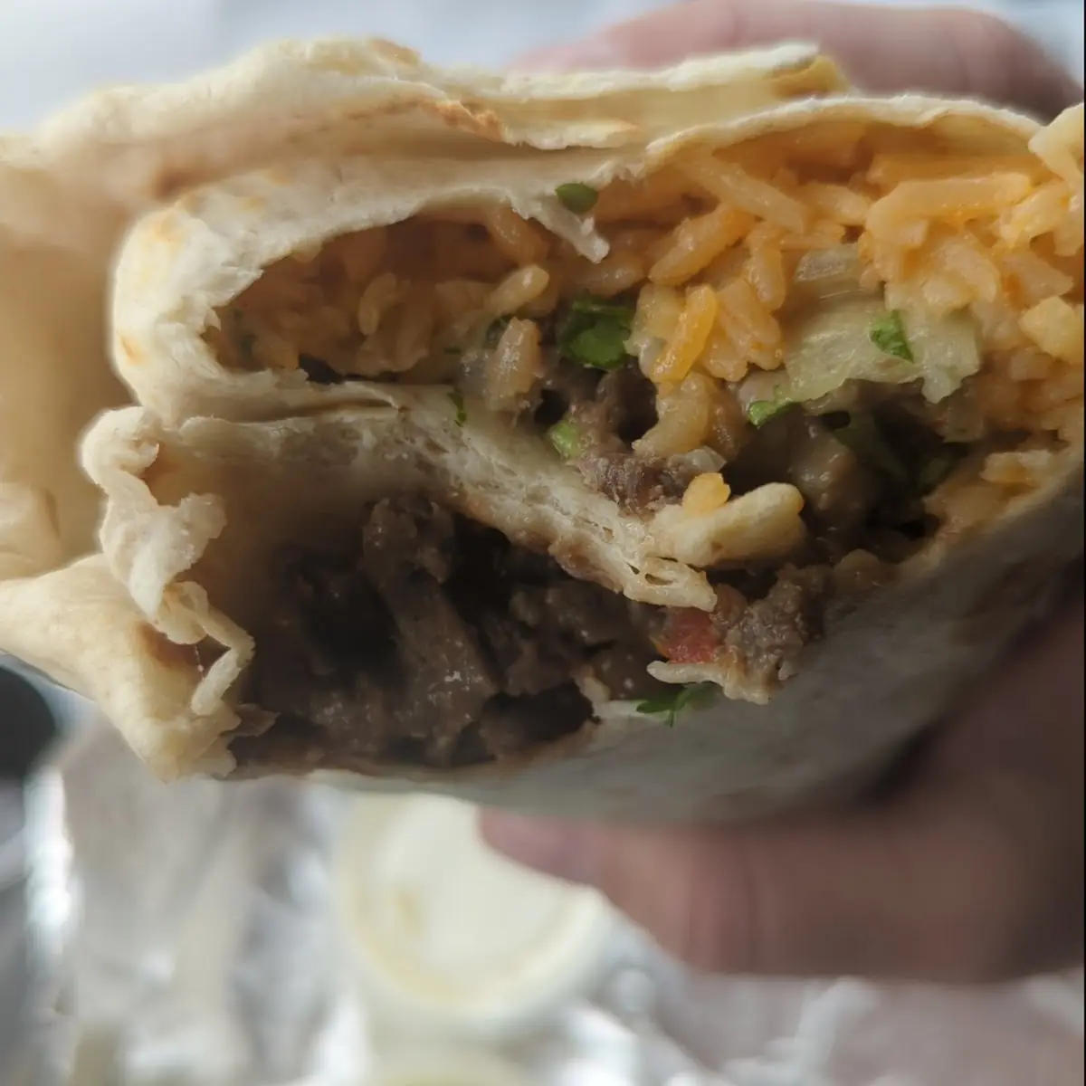 Pollo Asado Burrito