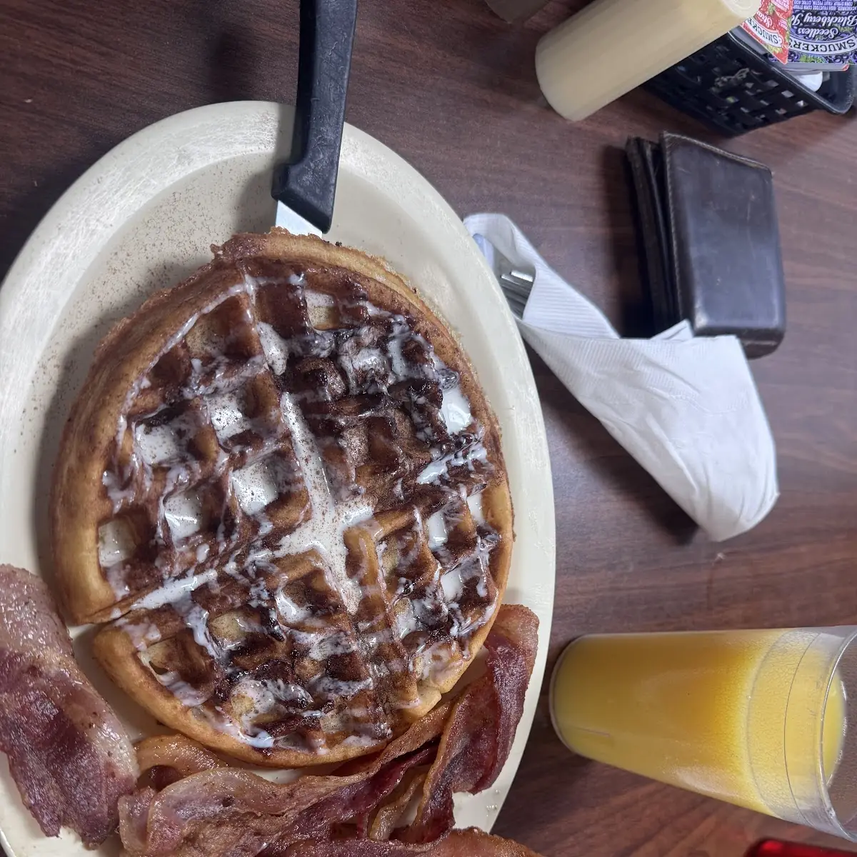Cinnamon Roll Waffle