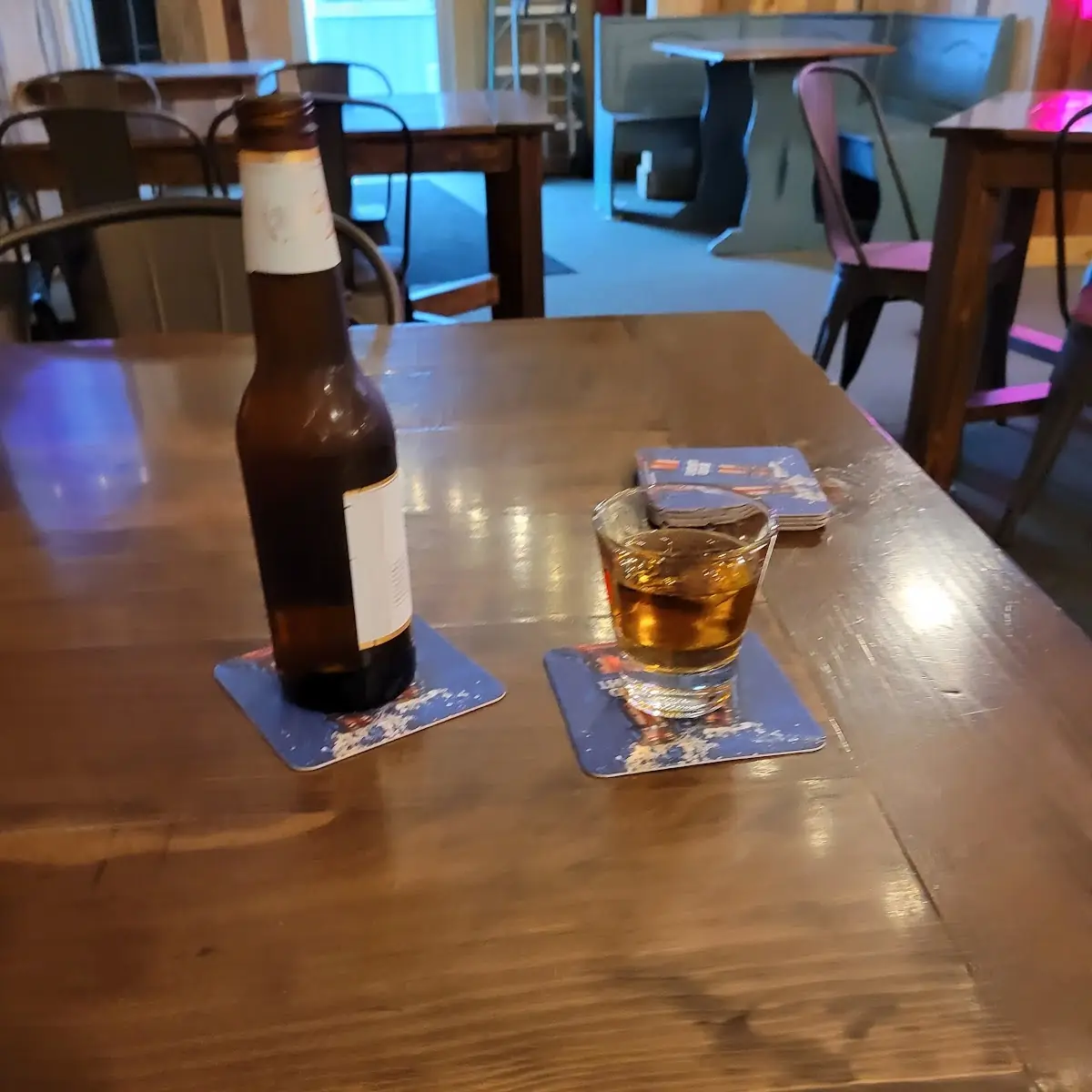 Jack Daniel's and Miller Lite